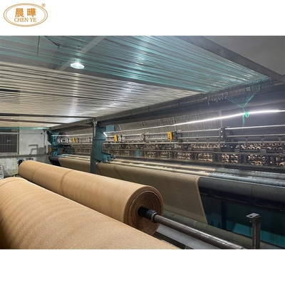 110' largeur de travail HDPE plastique jardin vert ombre solaire Net Warp machine à tricoter pour le support en ligne et les produits