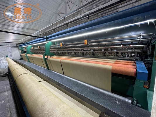 110' largeur de travail HDPE plastique jardin vert ombre solaire Net Warp machine à tricoter pour le support en ligne et les produits