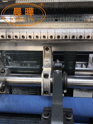 SRCP Raschel machine à tricoter à l'aide d'une seule barre d'aiguille, système de déclenchement négatif et engrenage à cames ouvertes pour les filets de protection contre la grêle