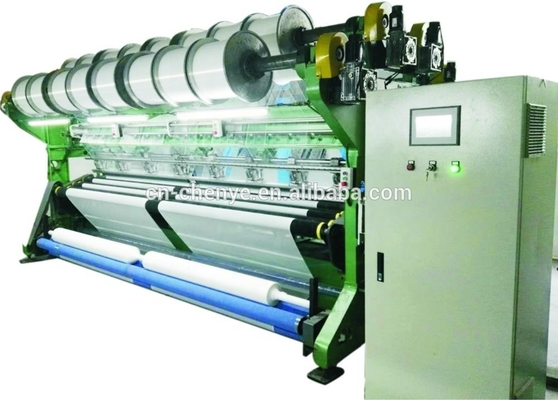 Machine à tricoter de chaîne de Raschel avec la largeur de alimentation du système 80-380 de fil automatique
